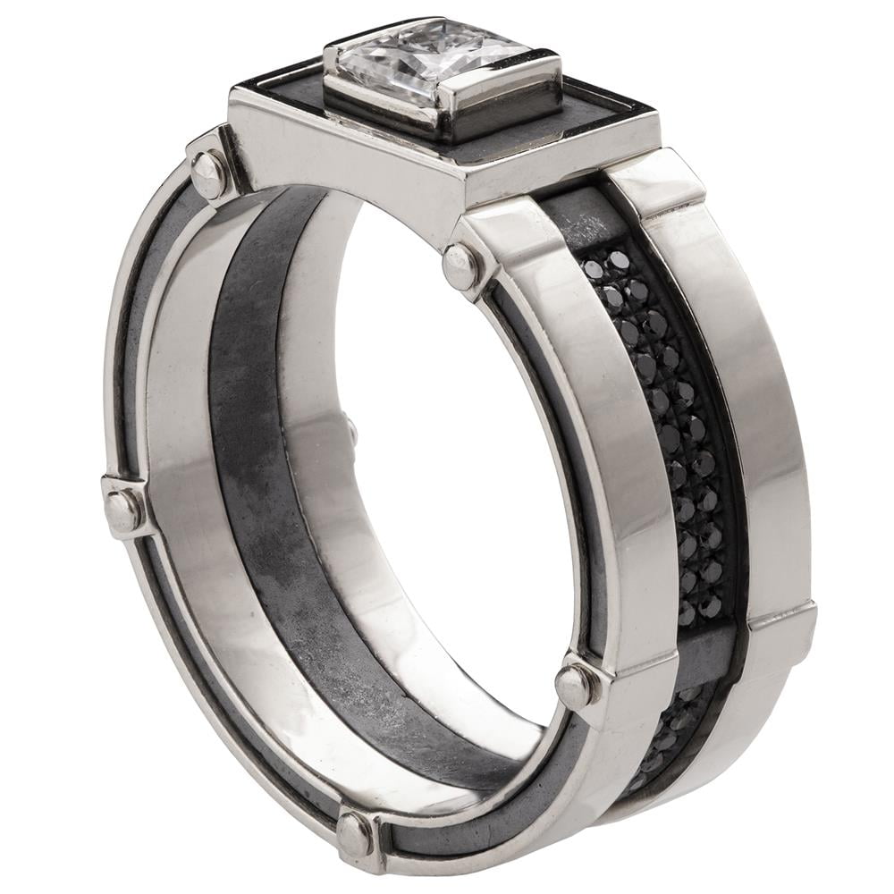 Test Positive D 2Ct 8.0Mm Moissanite Ring Solid Platinum 950 Ring White  Gold - Walmart.com
