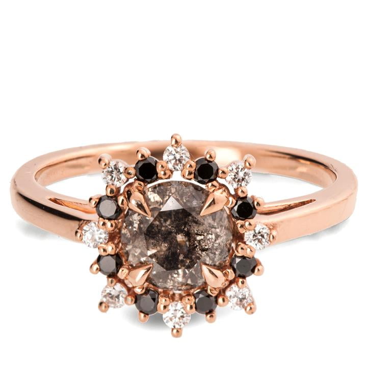 Salt and Pepper Diamond Engagement Ring Guide - 30 Best Rings